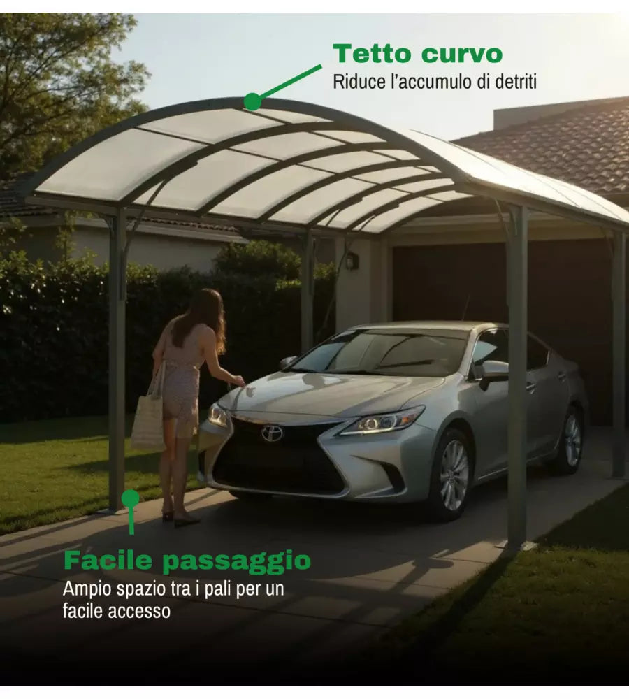 PENSILINA CARPORT - TETTOIA ARCO