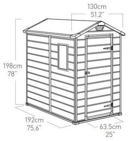 CASETTA KETER - DARWIN 4x6 EVOTECH+