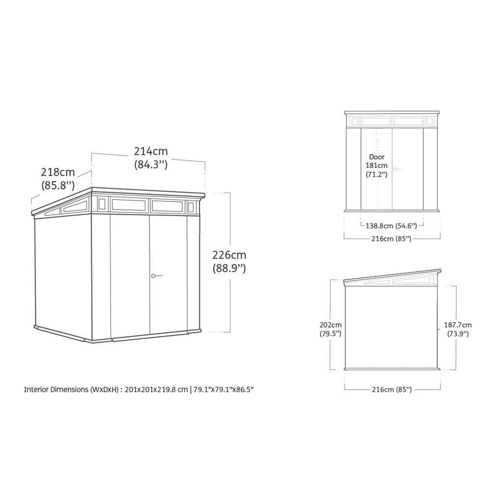 KETER - CASETTA PENT 7x7 MARRONE